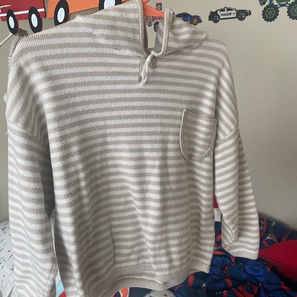 Zara Boys Striped Hoodie - Picture 4 of 6